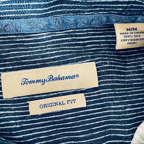TOMMY BAHAMA Silk Camp Shirt | M - Picture 3 of 8